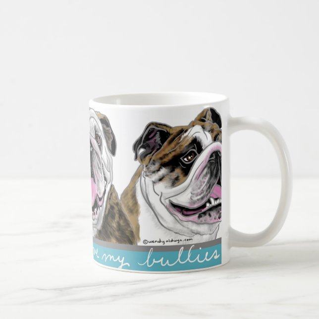 Mug Trois bouledogues (Droite)