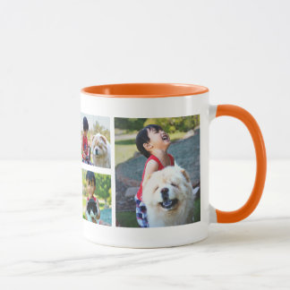Mug Trois café personnalisé du collage 2-Sided de