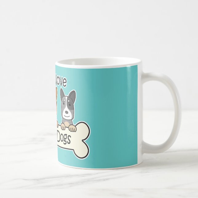 Mug Trois chiens australiens de bétail (Droite)