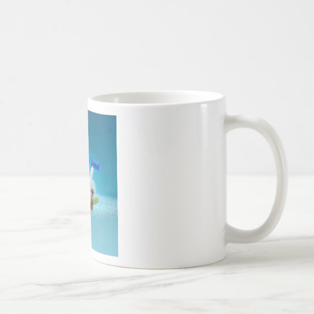 Mug Trois Chiens mignons qui souhaitent une bonne anné (Droite)