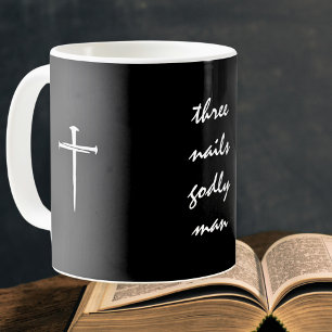 Mug Trois Clous Homme Pieux Chrétien