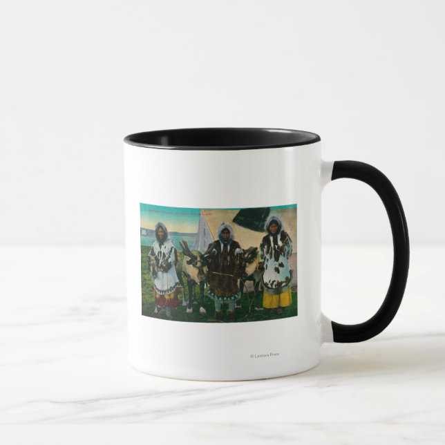 Mug Trois Eskimo Beautés et Sled ReindeerState (Droite)