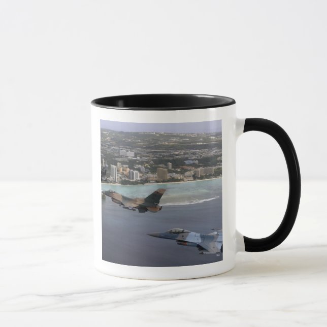 Mug Trois Faucons F-16 volent en formation (Droite)