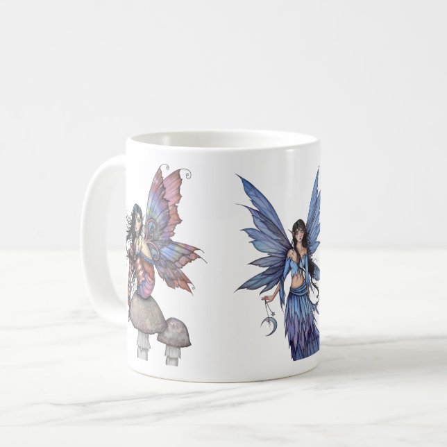 Mug Trois fées violettes et bleues par Molly Harrison (Devant gauche)