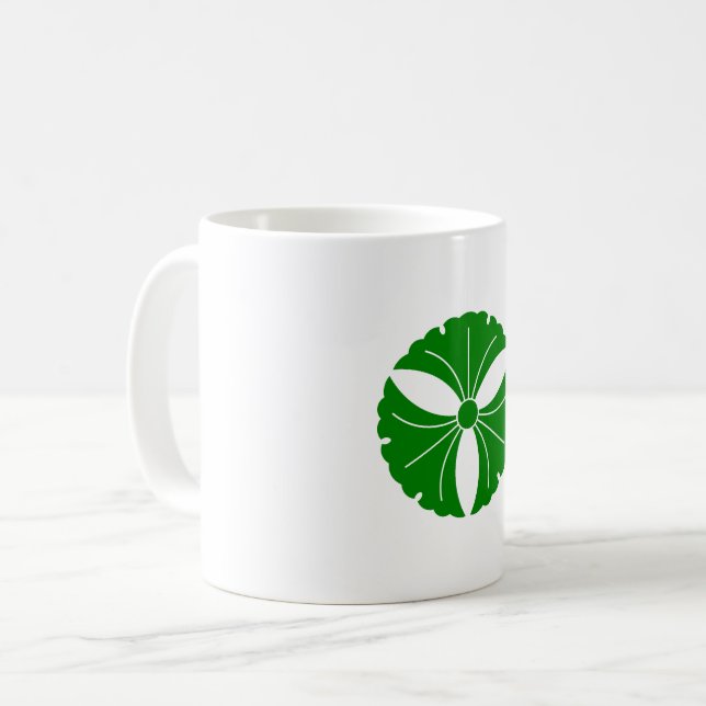 Mug trois feuilles de ginkgo (Devant gauche)