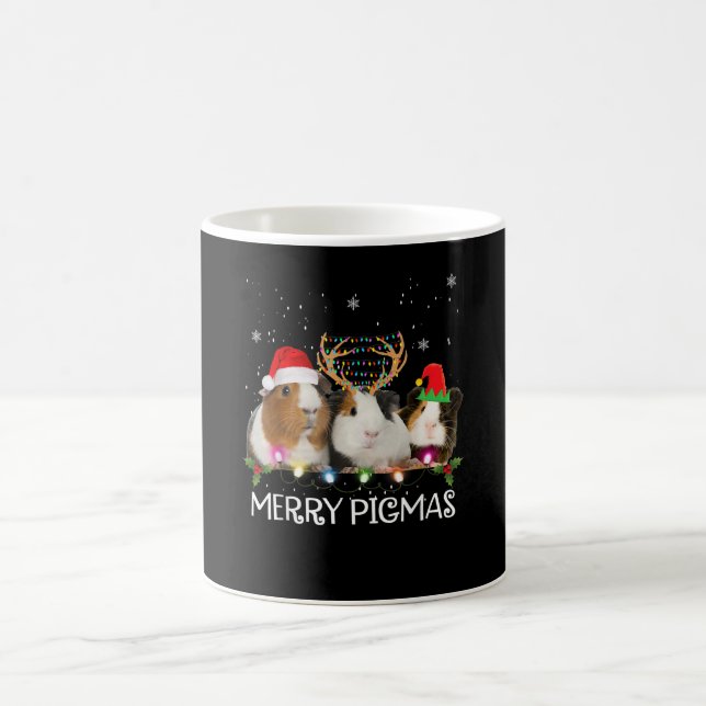 Mug Trois feux de Noël de porc de Guinée Noël Noël Noë (Centre)