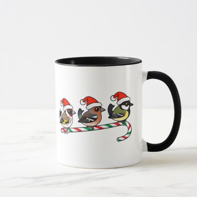 Mug Trois Finches de Noël (UE) (Droite)