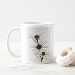 Mug Trois fleurs de cône blanc