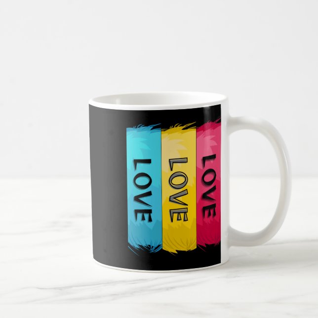 Mug Trois fois Love Design (Droite)