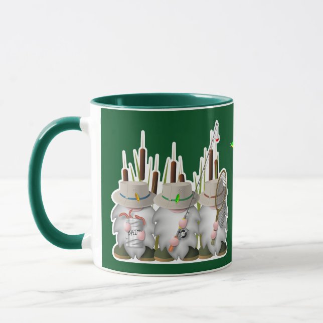 Mug Trois Gnomes de pêche (Gauche)