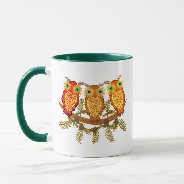 Mug Trois hiboux (Gauche)