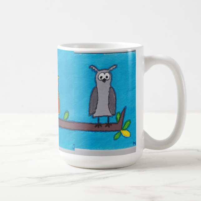 Mug Trois hiboux, papa, maman et bébé (Droite)