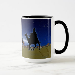 Mug Trois hommes sages et Bethléem Noël Noël Conceptio