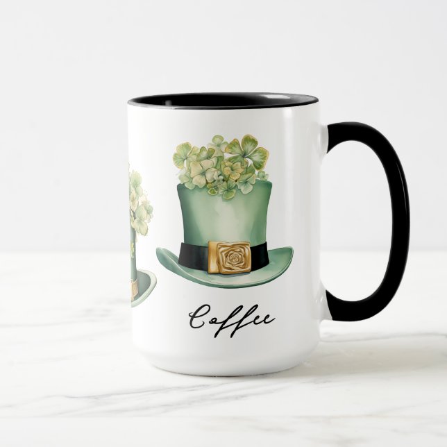 Mug Trois Irlandais St Patrick's Day Leprechaun Casque (Droite)