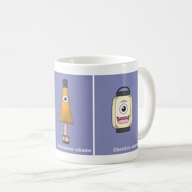 Mug Trois Japonais Tsukumogami Yokai (Devant droit)
