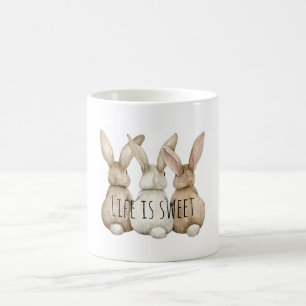 Mug Trois lapins de garenne mignons
