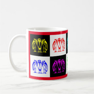 Mug Trois marabou design multicolore