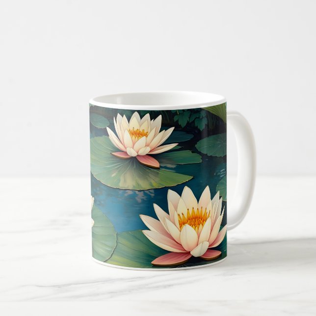 Mug Trois Nénuphars (Devant droit)