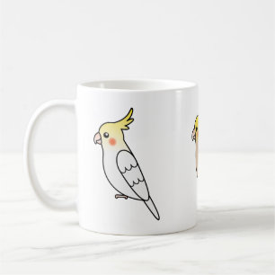 Mug Trois oiseaux de dessin animé cockatiel mignons