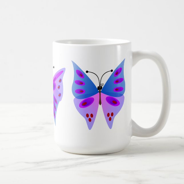 Mug Trois papillons (Droite)