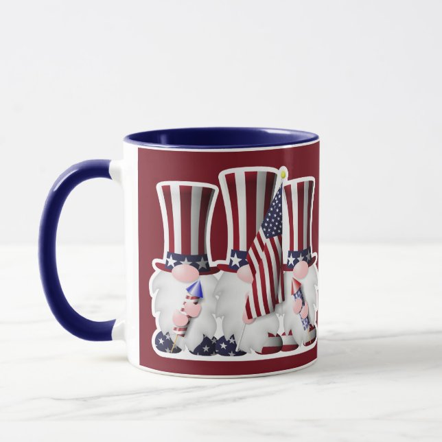Mug Trois personnages patriotiques américains (Gauche)