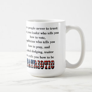 Mug Trois personnes à ne jamais faire confiance :