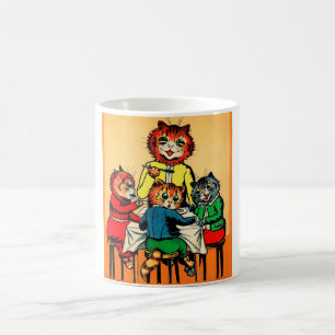 Mug Trois petits chatons et mère, Louis Wain