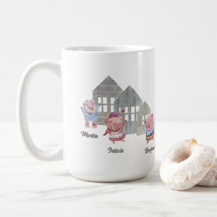 Mug Trois petits cochons personnalisés avec leurs mais