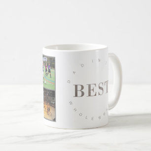 Mug Trois photo meilleur papa dans le monde entier caf