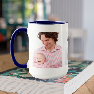 Mug Trois photos de famille Modèle personnalisé