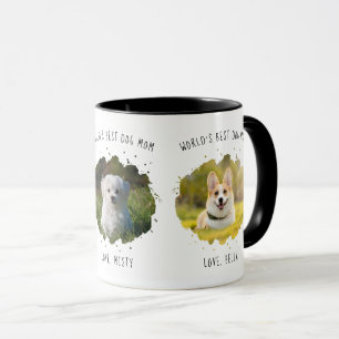 Mug Trois photos personnalisées pour animaux de compag