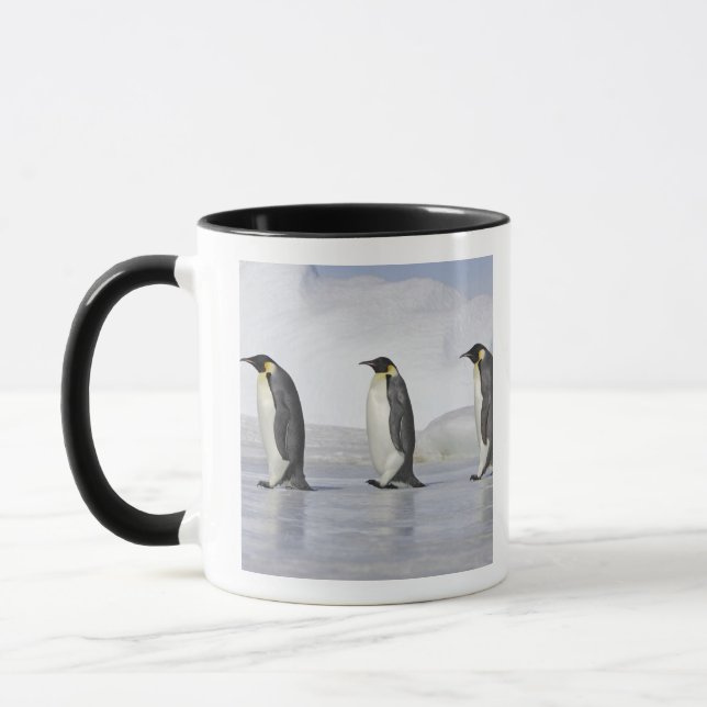 Mug Trois pingouins d'empereur, île de colline de (Gauche)