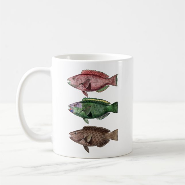 Mug Trois poissons, Perroquet, Musique (Gauche)