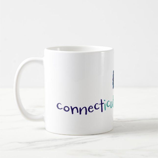 Mug Trois poissons se connectent dans la boue de café  (Gauche)