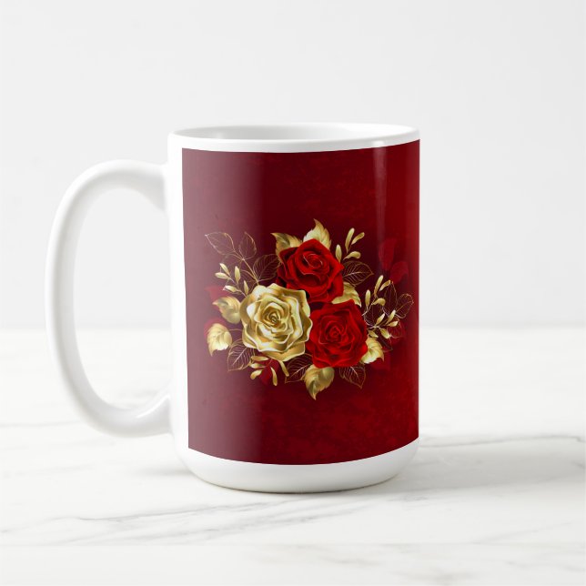 Mug Trois Roses de bijoux (Gauche)