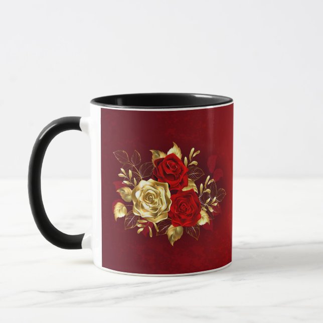 Mug Trois Roses de bijoux (Gauche)