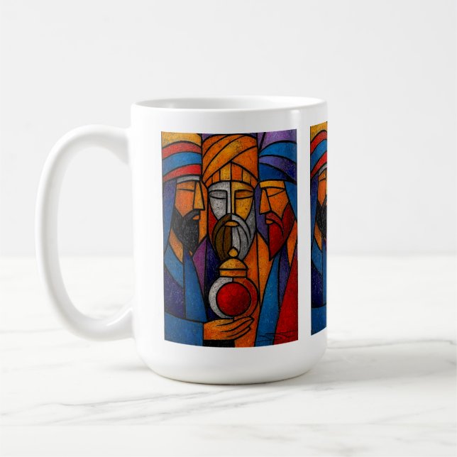 Mug Trois Sages Verre Moderne Coloré (Gauche)