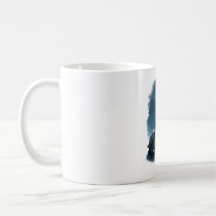 Mug Trois tortues hurle à la lune faunique montagne Tu