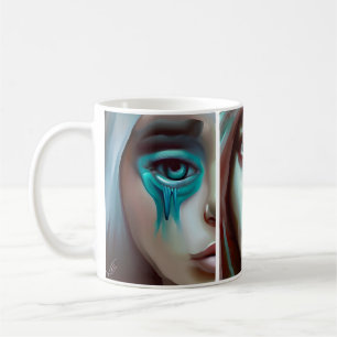 Mug Trois visages féminins L'art généré par l'IA