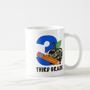 Mug Troisième année 3e année Camo Apple Enfants Garçon