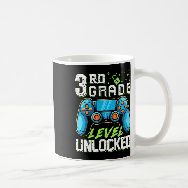 Mug Troisième Niveau Déverrouillé De Retour À La Vidéo (Droite)