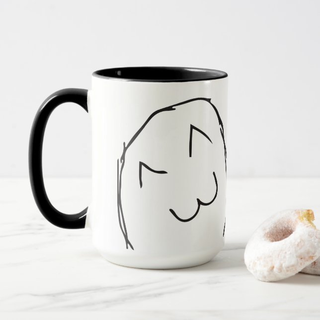 Mug Troll LeMe Memes BLITHESOME DRÔLE - MODIFIABLE (Avec donut)