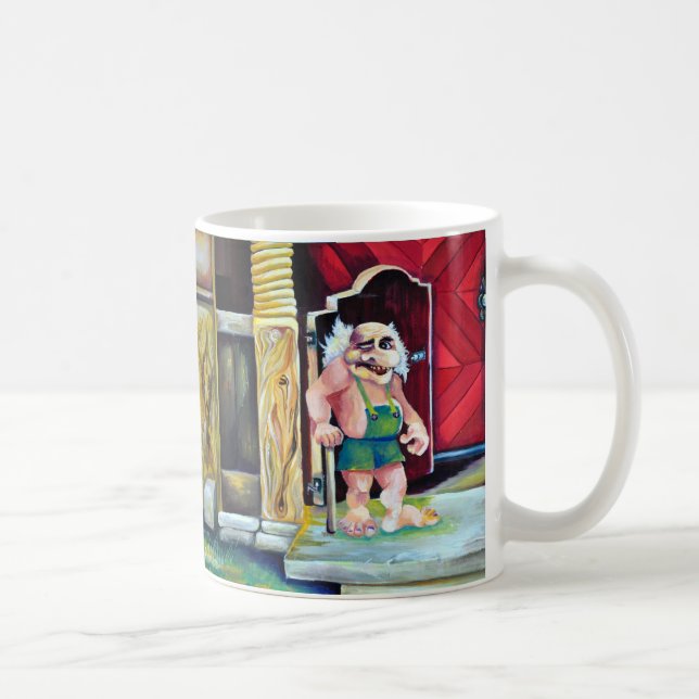 Mug Troll scandinave, peinture réaliste (Droite)