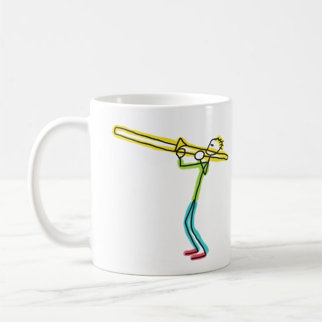 Mug Tromboniste Stickman (Gauche)