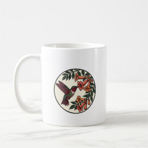 Mug Trompette de Vigne aux Colibris Art Botanique