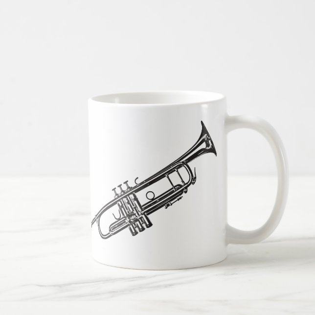Mug Trompette "dessin " (Droite)