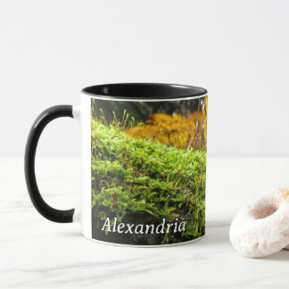 Mug Tronc d'arbre en mousse luxuriante - Personnalisé