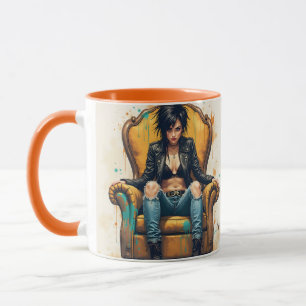 Mug Trône de graffiti de Punk mignon Imaginaire