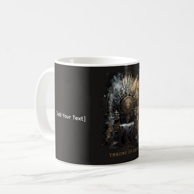 Mug Trône de poussière Dark Fantasy (Devant gauche)