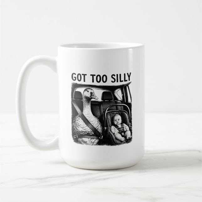 Mug Trop bête Canard Siège Auto Bébé Drôle G (Gauche)